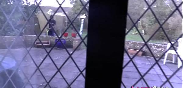 Masturbating british grandma sucks